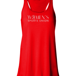 Bella Flowy Racer Back Tank Top - Red